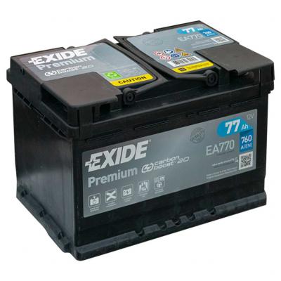 Exide Premium EA770 akkumultor, 12V 77Ah 760A J+ EU, magas rak, vsrls, kszletrl