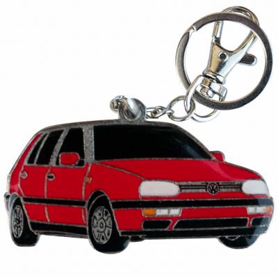 Retro kulcstart, Volkswagen VW Golf III, piros HUN