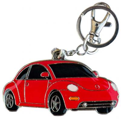 Retro kulcstart, VW Beetle, piros HUN